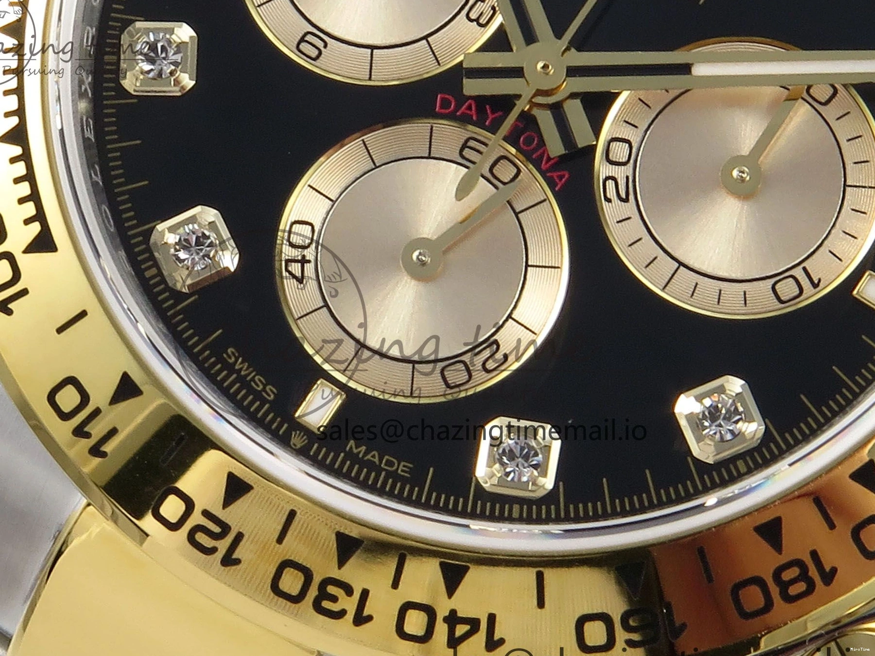 MiroTime 0128 Daytona 126503 QF 1:1 Best Edition Black YG Dial on SS YG Braclet SH4131 V Colorful 719